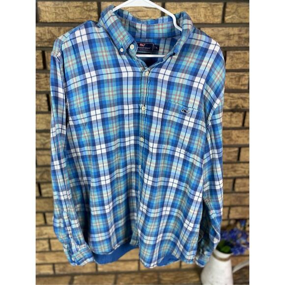 Vineyard Vines Plaid Button Down Shirt - Picture 1 of 5